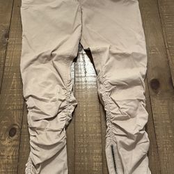 H&M Divided Men's 32 Khakis Jogger Pants Ankle Zip Ruched Drawstring Pockets