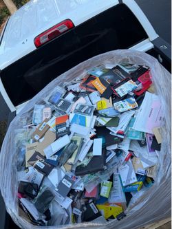 Pallet of phones cases