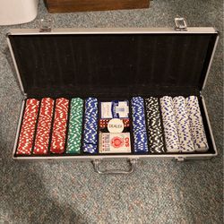 Poker Set In Durable Aluminum Case