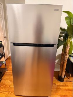 Vissani Stainless Steel Refrigerator - 1 Year Old