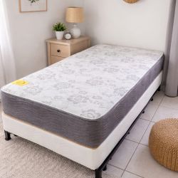New Twin Mattress And Box Spring 2pc Bed Frame Is Not Included 