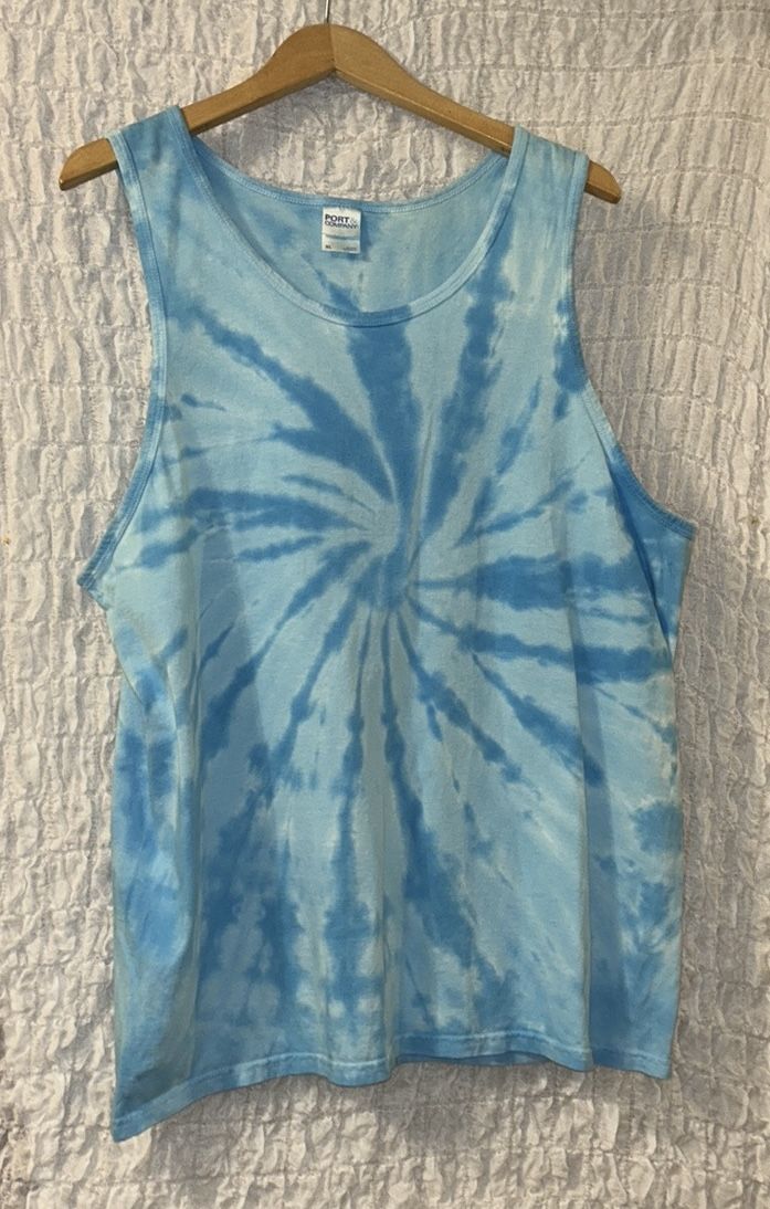 Port & Company: 100% Cotton Tie Dyed Tank Top, Size: XL