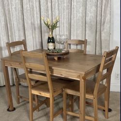 IKEA Jokkmokk Dining Table & 4 Chairs LIKE NEW!