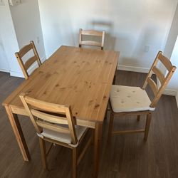 Bed Frame, Night Stands, Dresser, and Table with Chairs for Sale