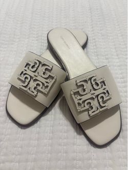 White Tory Burch sandals
