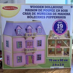 Melissa & Doug Wooden Dollhouse