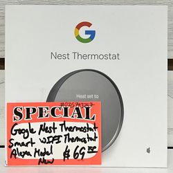 Google Nest Thermostat Smart WiFi Thermostat Alexa Model New 