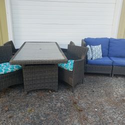 World Market Patio Dining Set & Couch