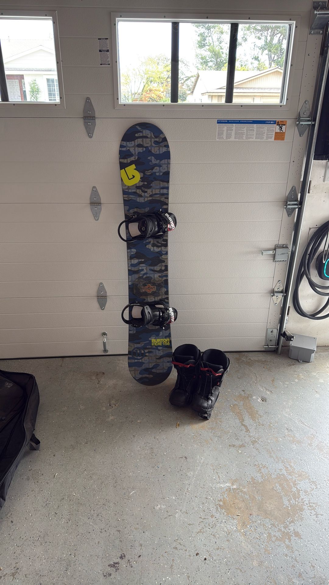 Burton Snowboard And Salomon Boots