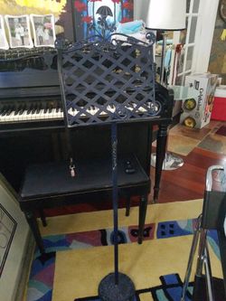 Music  Stand, Metal, Dark Blue 
