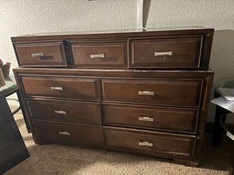 chest of drawers and matching mirror