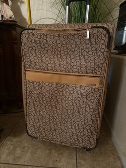 Calvin Klein Monogram Rolling Luggage Suitcase