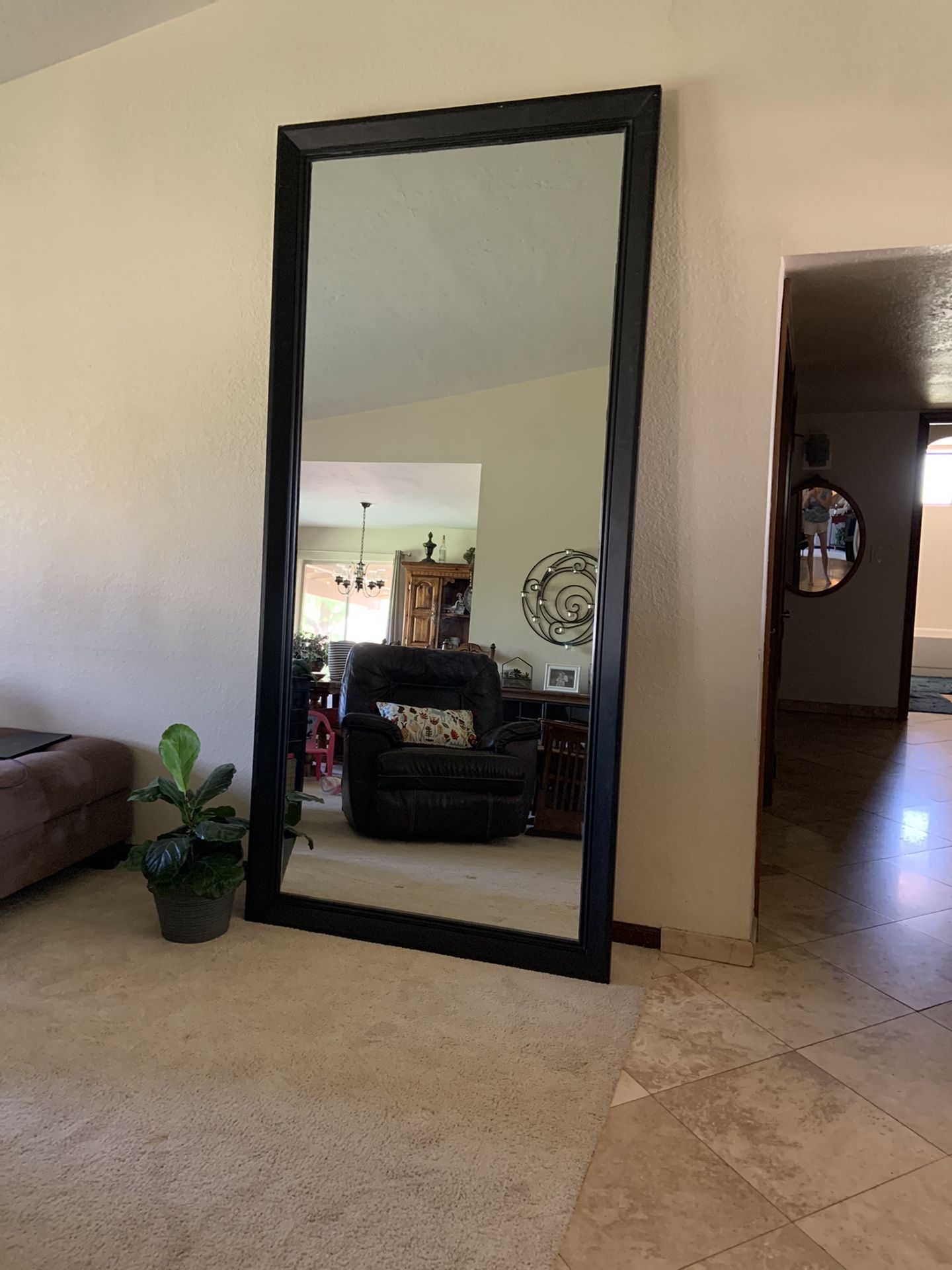 Large Black Floor Mirror-96” X 48”