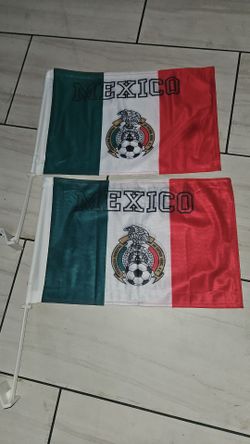 Mexico Soccer Car Flags 1 Pair $30 Firm On Price