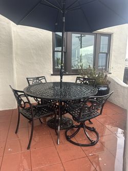 Rod Iron Outdoor Patio Set