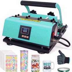 Tumbler Mug Heat Press Machine for 20 OZ 30 oz Sublimation Blanks Tumbler Cups & 11 OZ 15 OZ Sublimation Mugs with Adjustable Attachment Free Heat Re