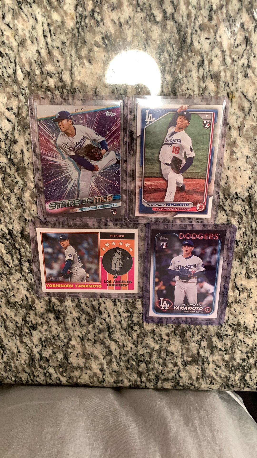 2024 Topps Yoshinobu Yamamoto Holo Rookie Los Angeles Dodgers World Series Winner