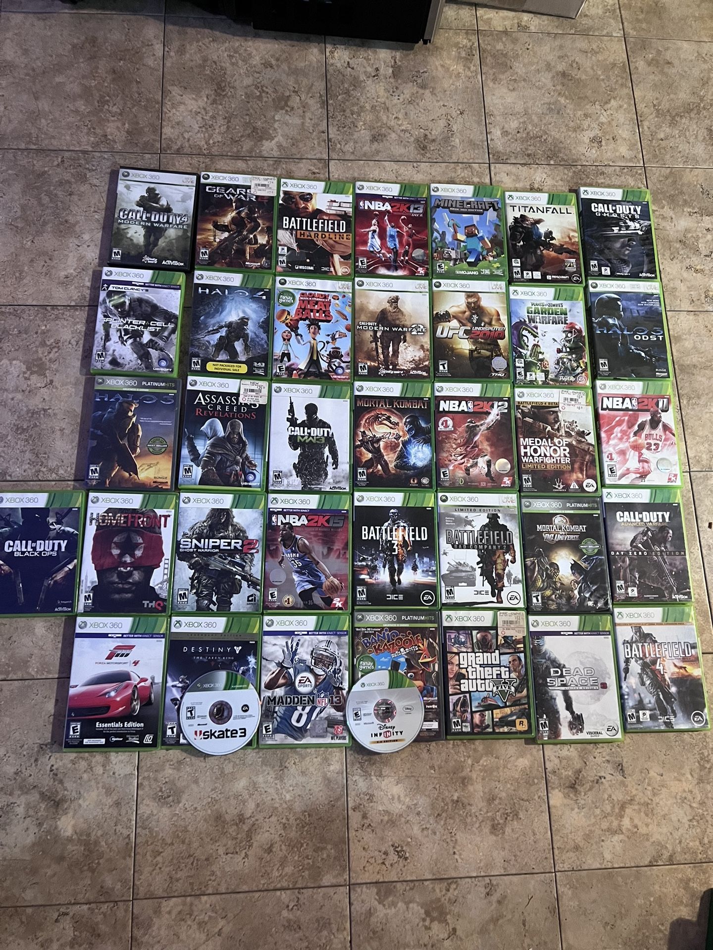 Xbox 360 Bundle 38 Games