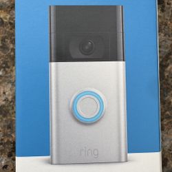 Ring - Battery Doorbell Smart Wifi Video Doorbell - Battery-Powered with Head-to-Toe Video, Live View, and Two-Way Talk - Satin Nickel