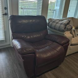 Red Leather Recliner