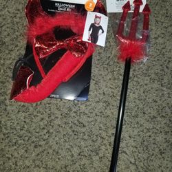 Halloween red devil kit
