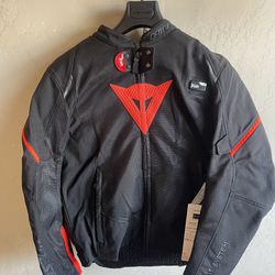 Dainese Smart LS Sport Jacket Black/Red Brand New! w/ tags SIZE 50/52