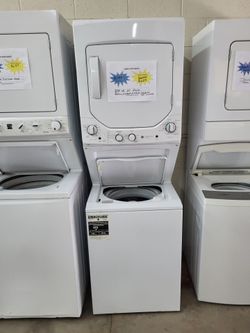 🇺🇸4th of July Sale! 2023  GE 24 Inch Stack Washer Dryer Electric Unit - Warranty Included