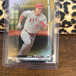 Topps Bowman Platinum Mike Trout( Rare Card)