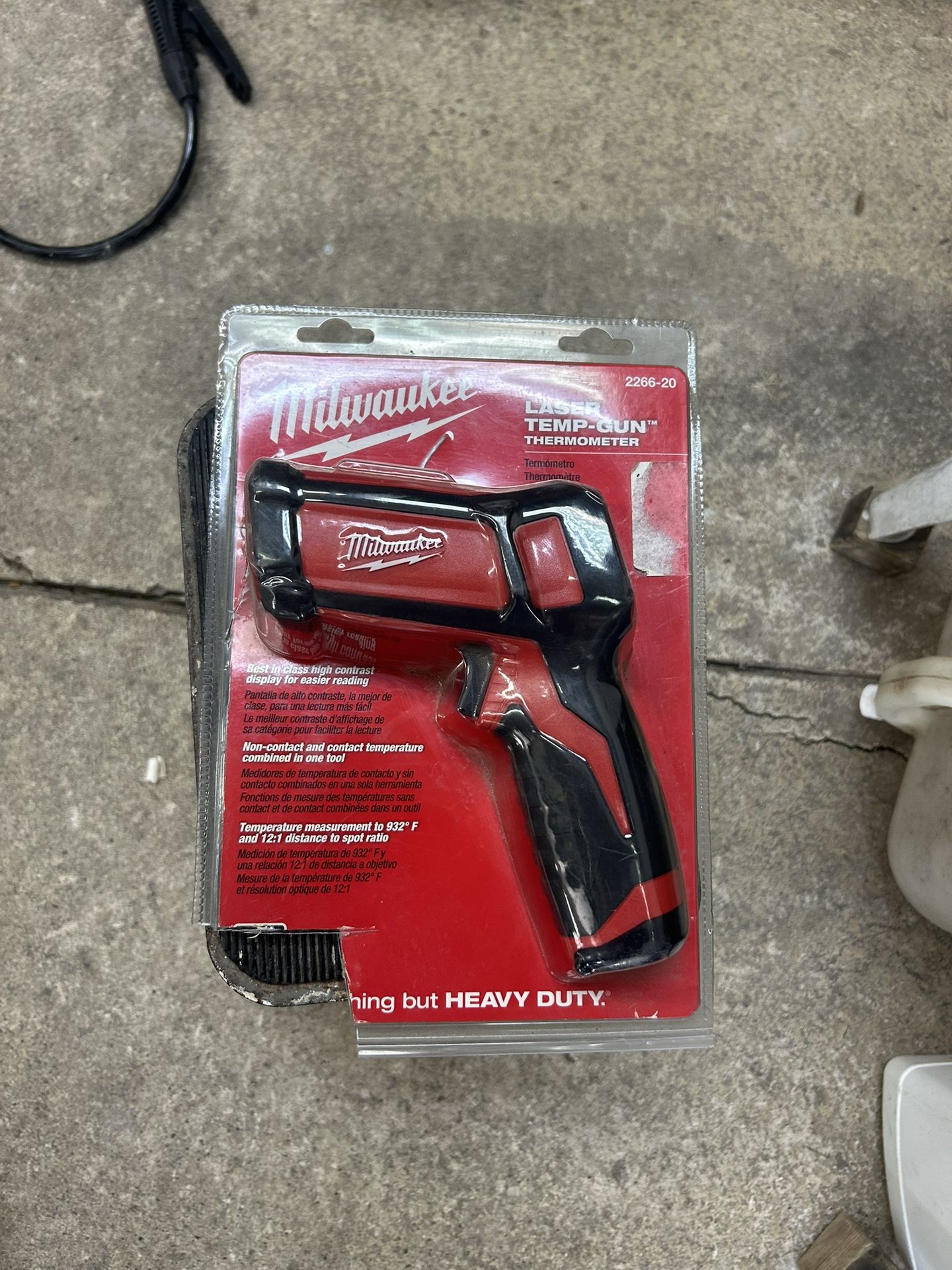Milwaukee laser temperature gun