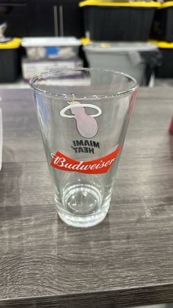 Miami Heat Budweiser Pint Glass