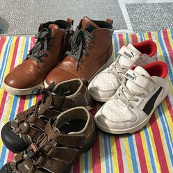 Lot of 3 pairs Boys shoes size 13.5 Sneakers