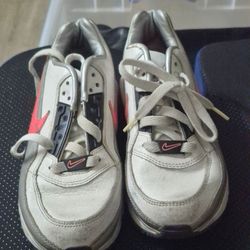Nike Air Max Size 4Y White University Red Pre-owned