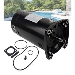 USQ1102 Swimming Pool Pump Motor Compatible with Sta-Rite Dura-Glas, Max-Flow II, Whisper-Flo, 1 HP, 3450 RPM, 1.25 Service Factor, 48Y Frame, ODP Enc