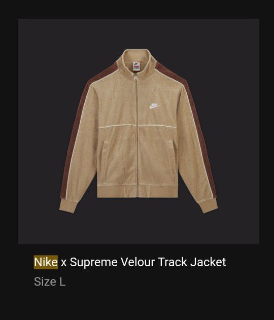 Nike X Supreme Track Jacket