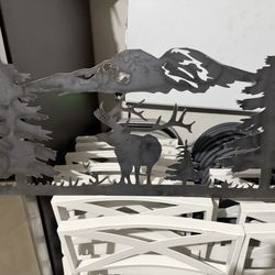 Rustic Metal Deer Wall Art 