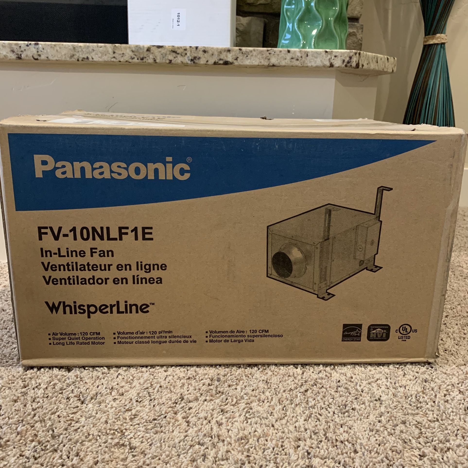Pick Up/Meet Up Only New in Box Panasonic Whisperline ventalator
