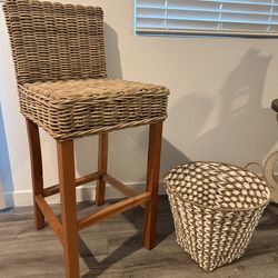 New Bar stool and basket!! $35 both