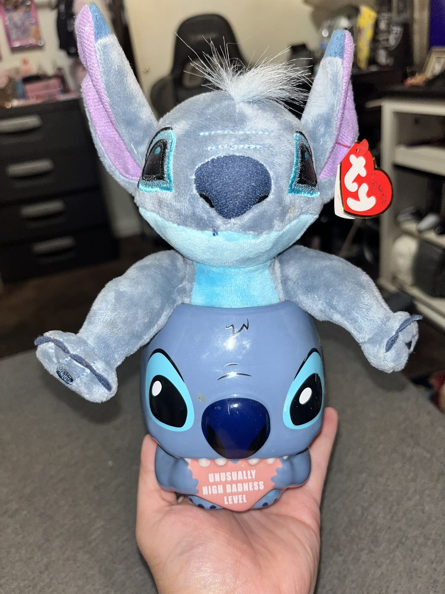 Stitch Cup And Plushie