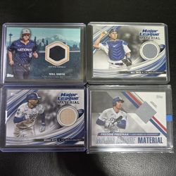 Baseball Cards Relics 4 For 25$
