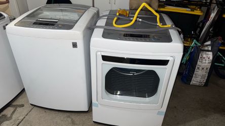 LG Washer and Dryer DLEY1201W and Washer