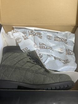 Special Edition Limited Release Sneakers,boots,LV,Size 9.5 Timberlands 6 Inch Black Helcor  Boots, Brand New. Rare, Dead Stock, Never Worn In Box 