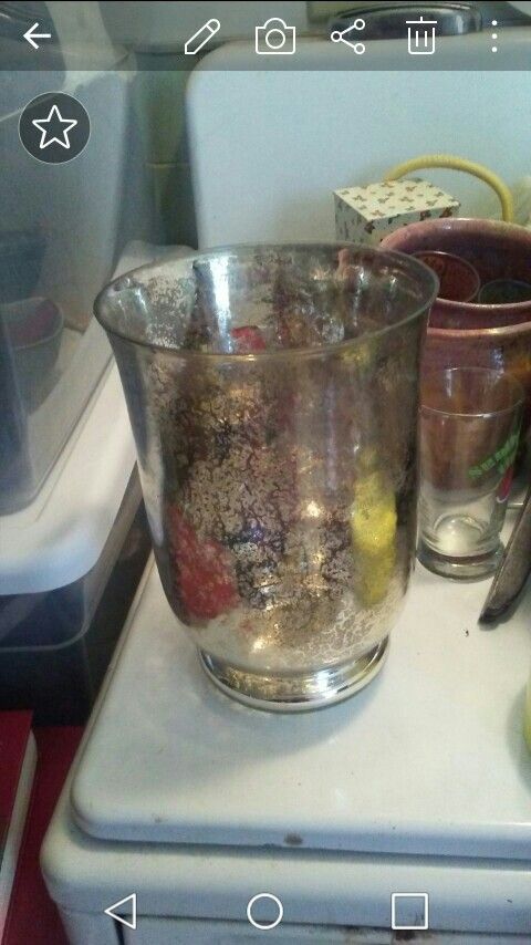 Mirror glass vase