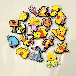 18 pcs Winnie The Pooh Crocs Charms DP3