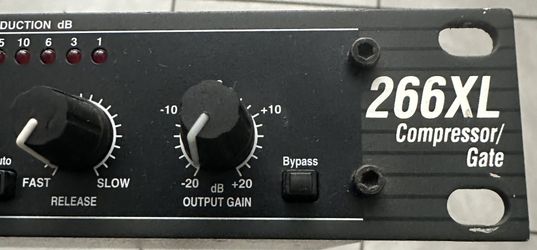 DBX 266XL Compressor/Gate 2-Channel Dynamics Processor 1U Rackmount