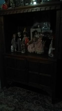 Nice TV stand 5 ft W 2 ft half D 7 ft H