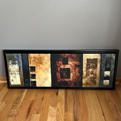 Wall Decor Painting With Solid Wood Frame