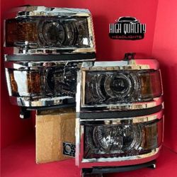 Chevy Silverado 2014. 2015 Headlights.