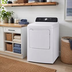 Midea 7.0 Cu. Ft. Smart Electric Tumble Dryer with Wi-Fi Connectivity & Sensor Dry Technology MLTE45N4B