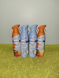 4 Febreze Air Mist 8.8oz (2 Hawaiian Aloha/2 Linen And Sky)