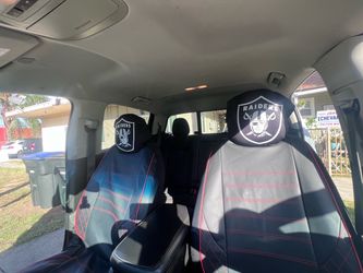Raiders one size headrest cover